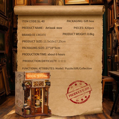 Plymagic DIY Book Nook - Art Bookstore