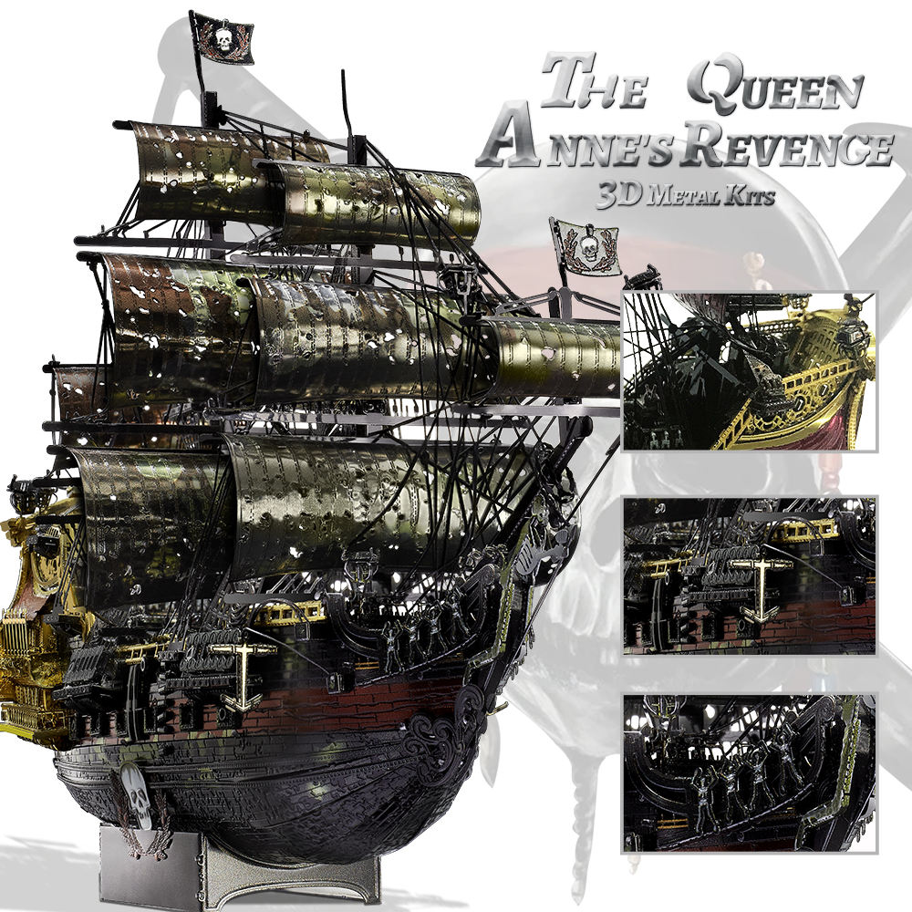 Plymagic Assembly Model - Queen Anne's Revenge