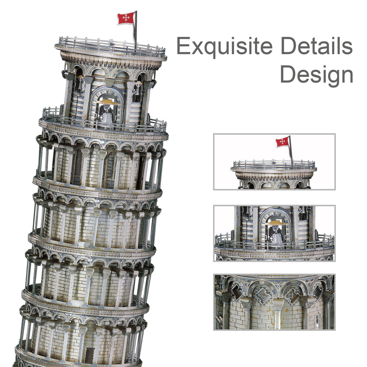 Plymagic Assembly Model - Leaning Tower of Pisa