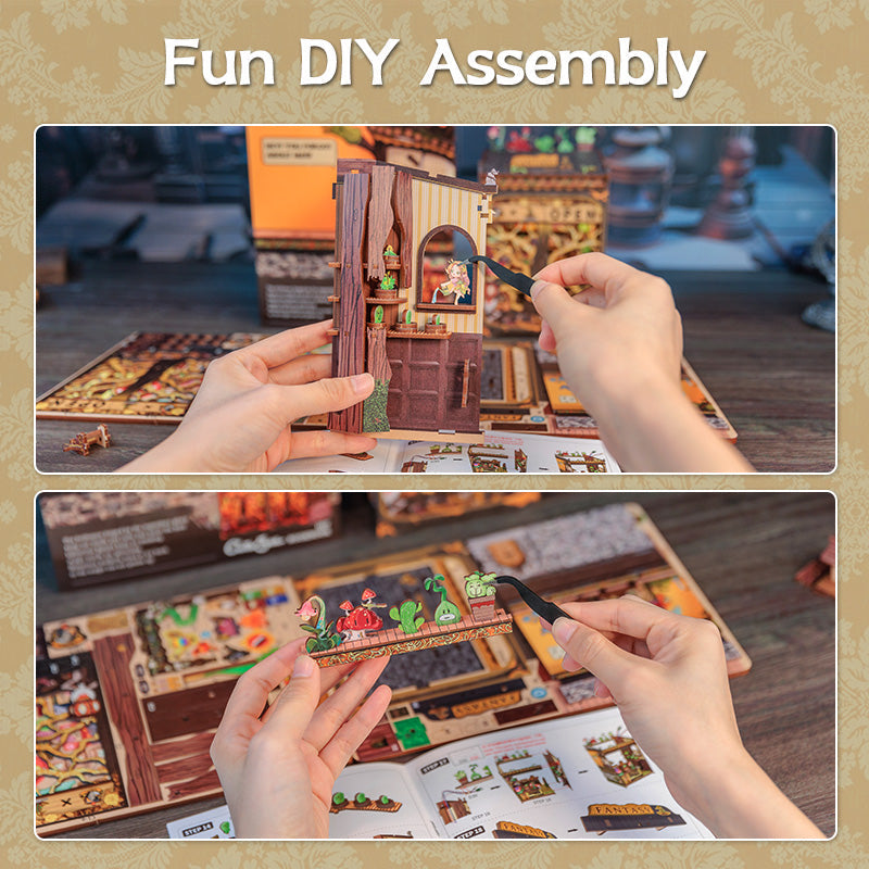 Plymagic DIY Book Nook - Fantacy Plant Shop
