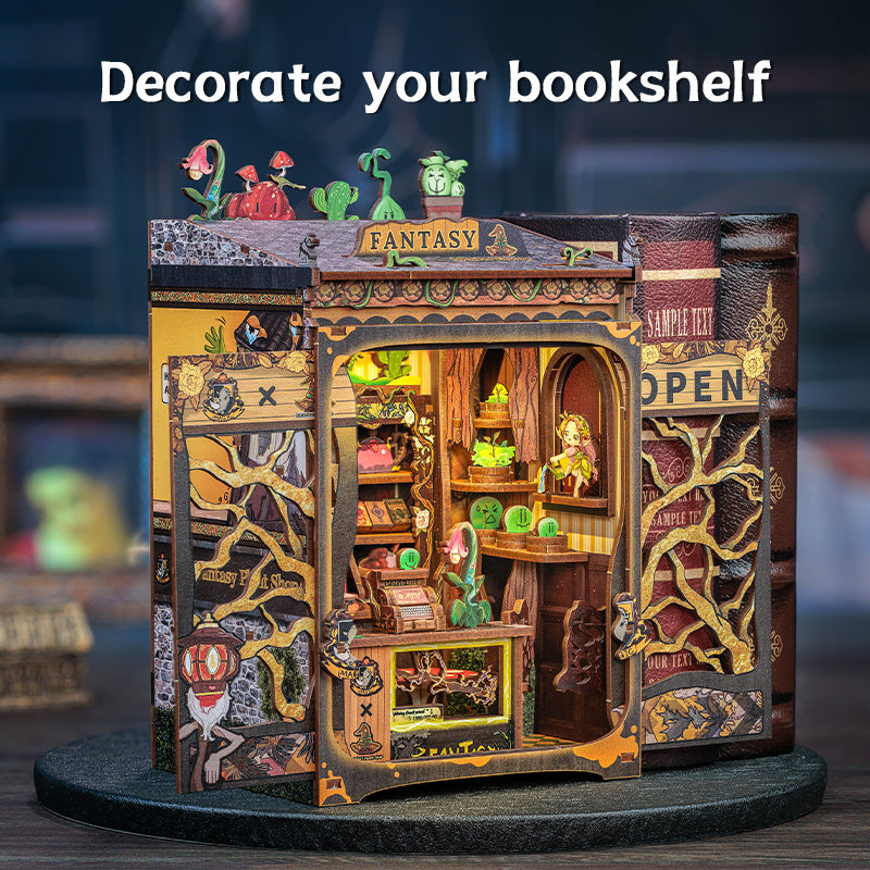 Plymagic DIY Book Nook - Fantacy Plant Shop
