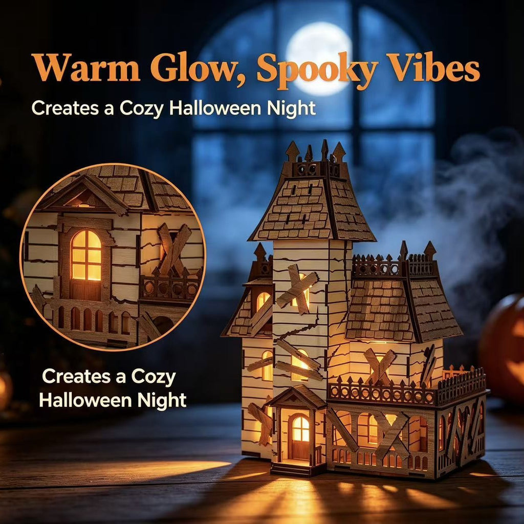 Plymagic DIY Mini House - Halloween Haunted House Decorations