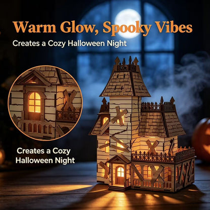 Plymagic DIY Mini House - Halloween Haunted House Decorations