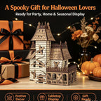 Plymagic DIY Mini House - Halloween Haunted House Decorations