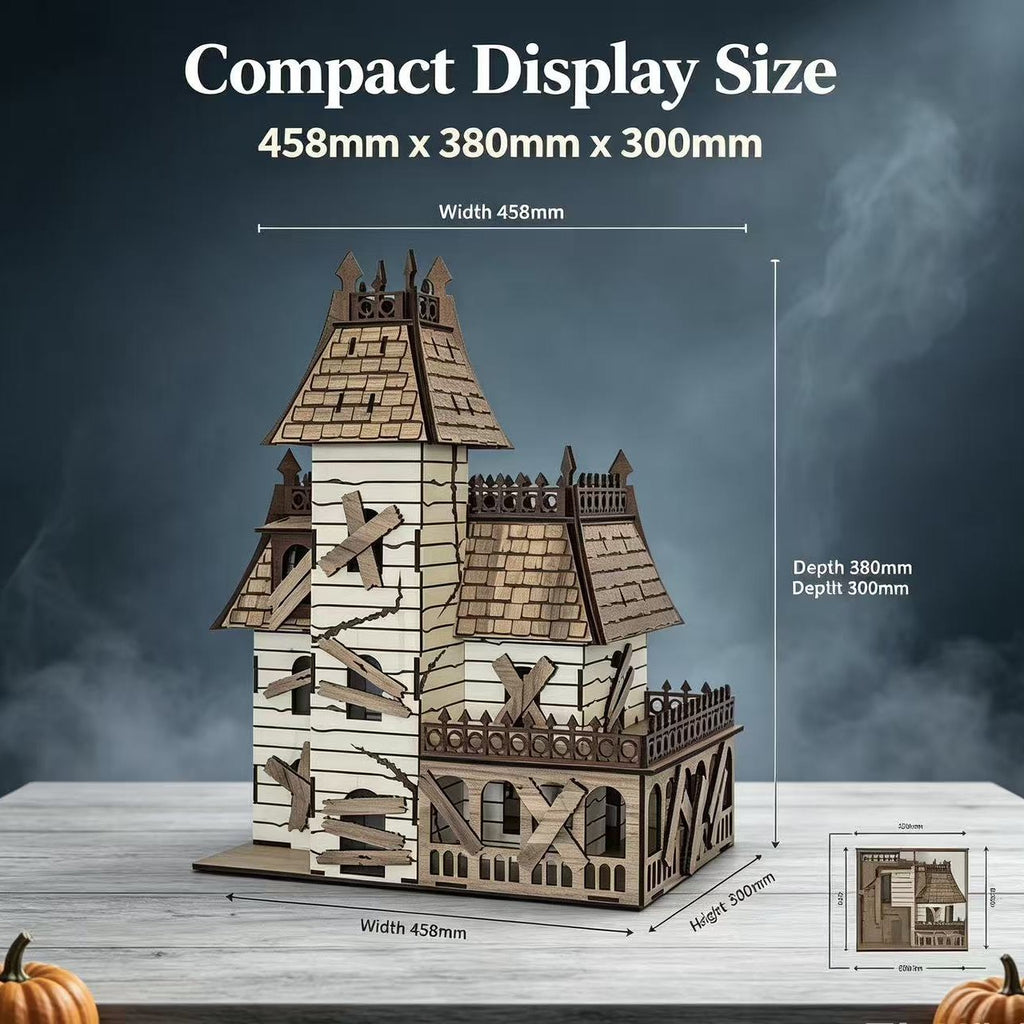 Plymagic DIY Mini House - Halloween Haunted House Decorations