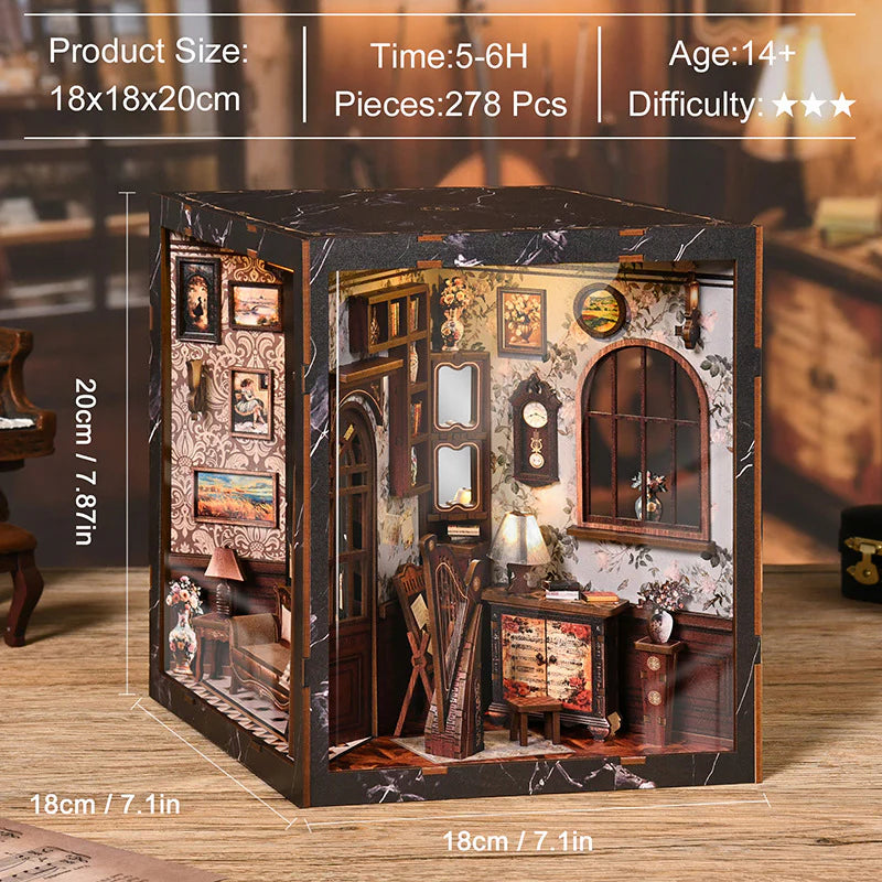 Plymagic DIY Mini House - Composer's Cube: Grand Quartet in Four Acts