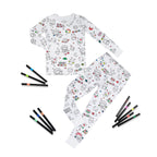 Kids' Bamboo Coloring Pajama Set