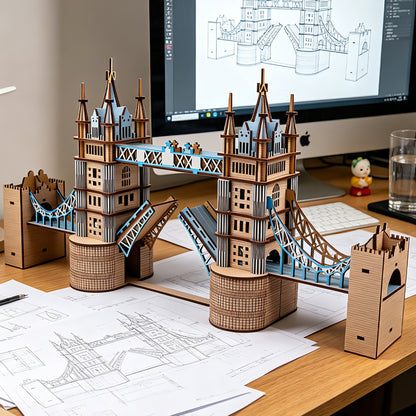 Plymagic Assembly Model - London Tower Bridge