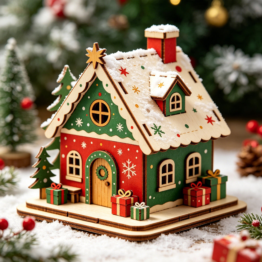 Plymagic DIY Mini House - Christmas Cabin