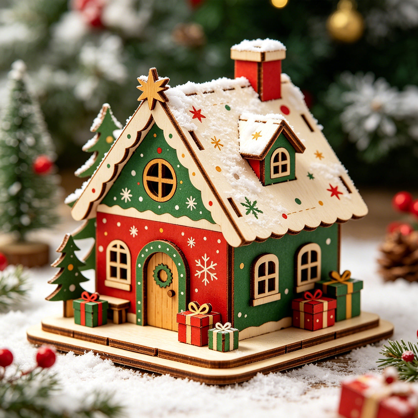 Plymagic DIY Mini House - Christmas Cabin