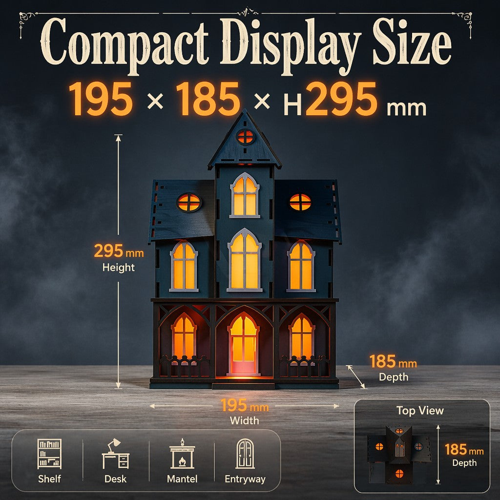 Plymagic DIY Mini House - Halloween Haunted House Decorations