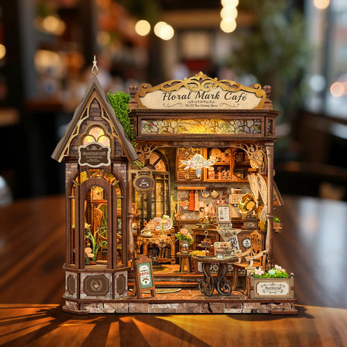 Plymagic DIY Mini House - Floral Mark Café