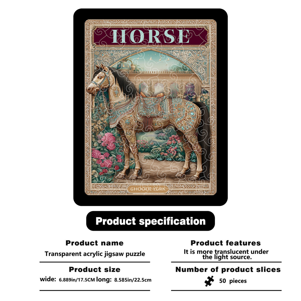 Plymagic DIY Puzzle - Vintage carved horse