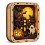 Plymagic DIY Pearl Art - Halloween Wooden Tabletop