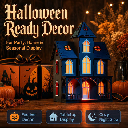 Plymagic DIY Mini House - Halloween Haunted House Decorations