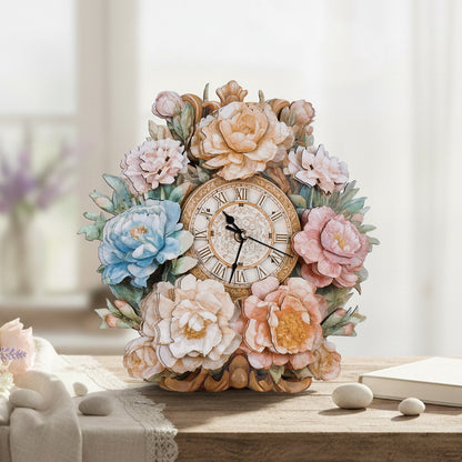 Plymagic DIY Assembled Clock - Flowers