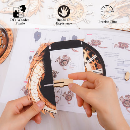 Plymagic DIY Assembled Clock - Dragon Series