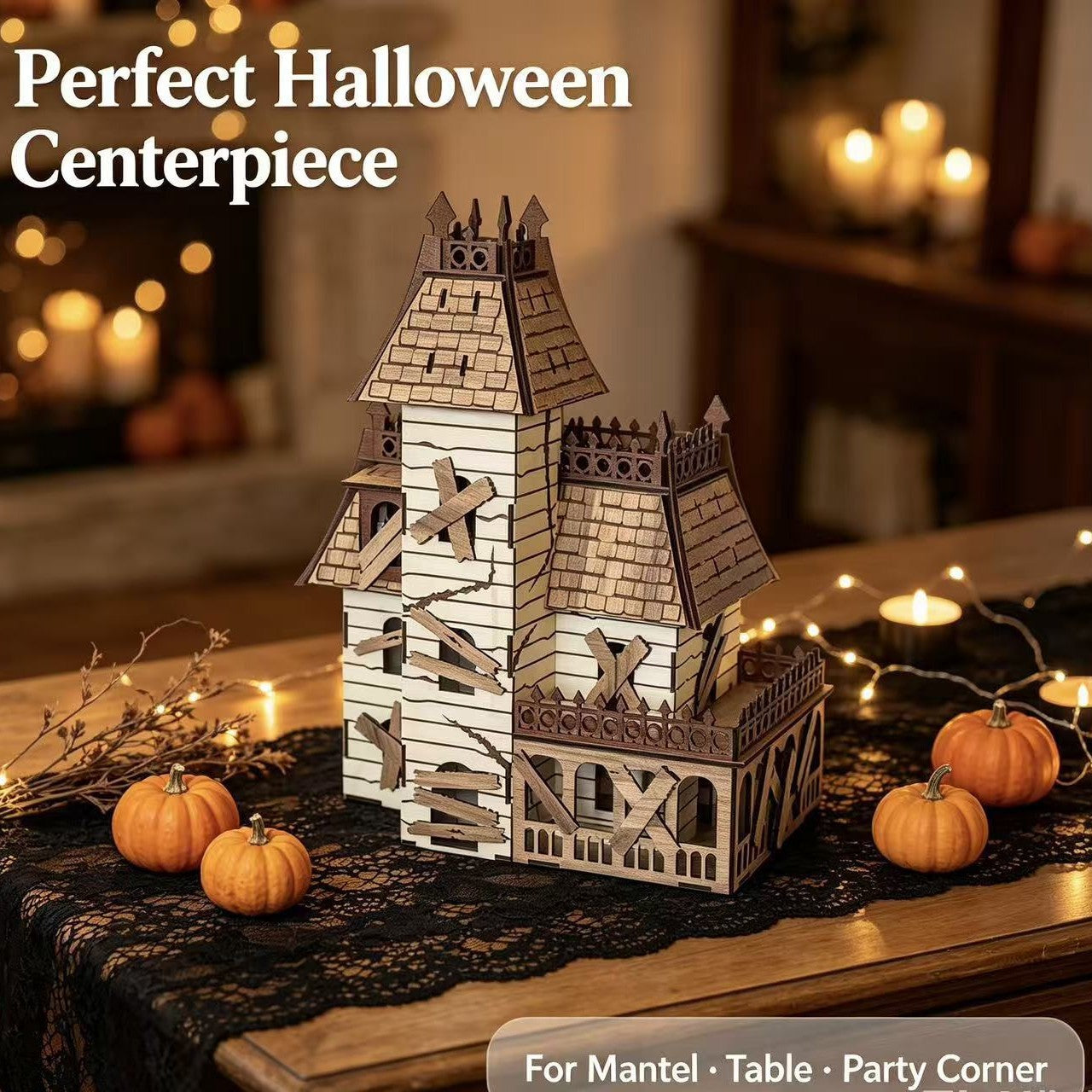 Plymagic DIY Mini House - Halloween Haunted House Decorations