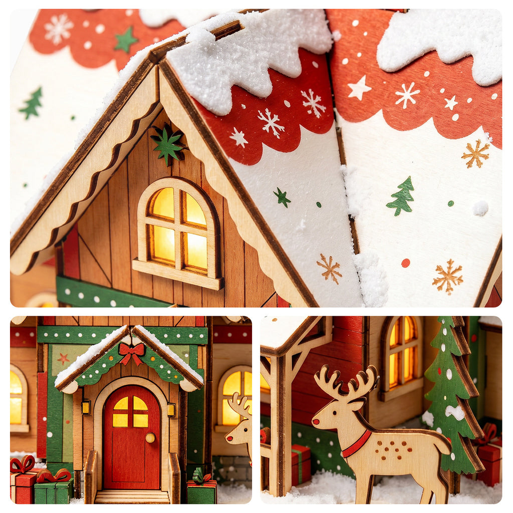 Plymagic DIY Mini House - Christmas Cabin