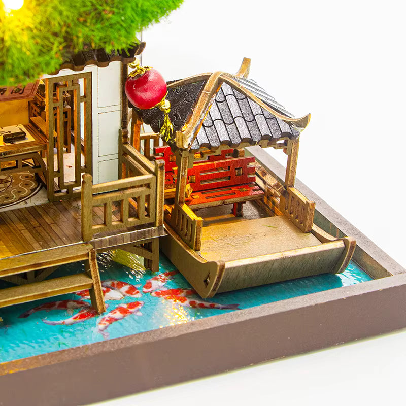 Plymagic DIY Mini House - Blossom Latern Pavilion