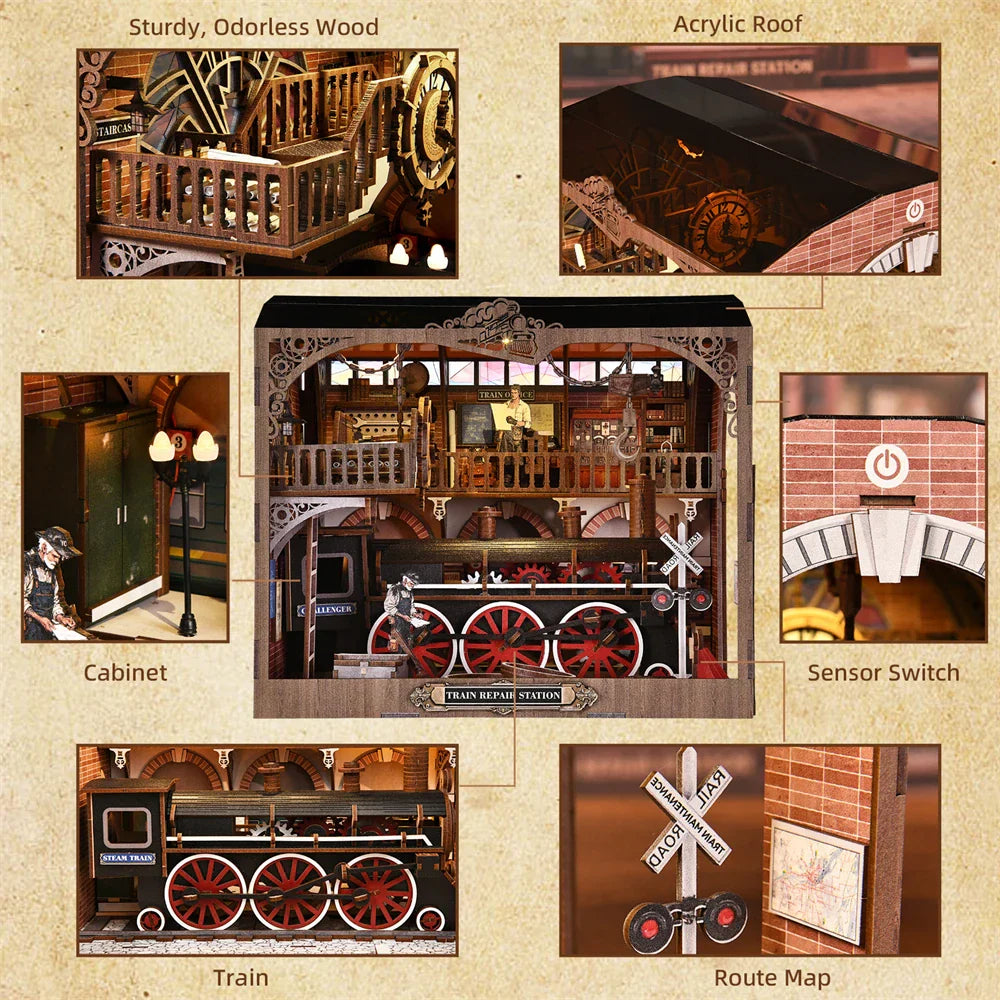 Plymagic DIY Mini House - Locomotive Works