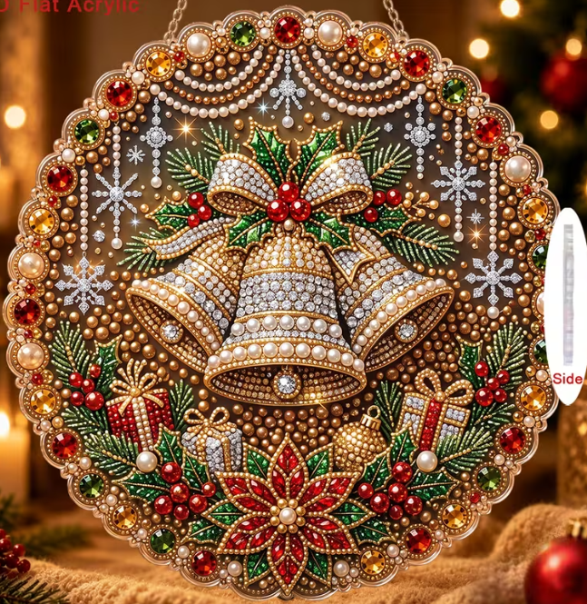 Plymagic DIY Pearl Art - Christmas Hanging Ornament