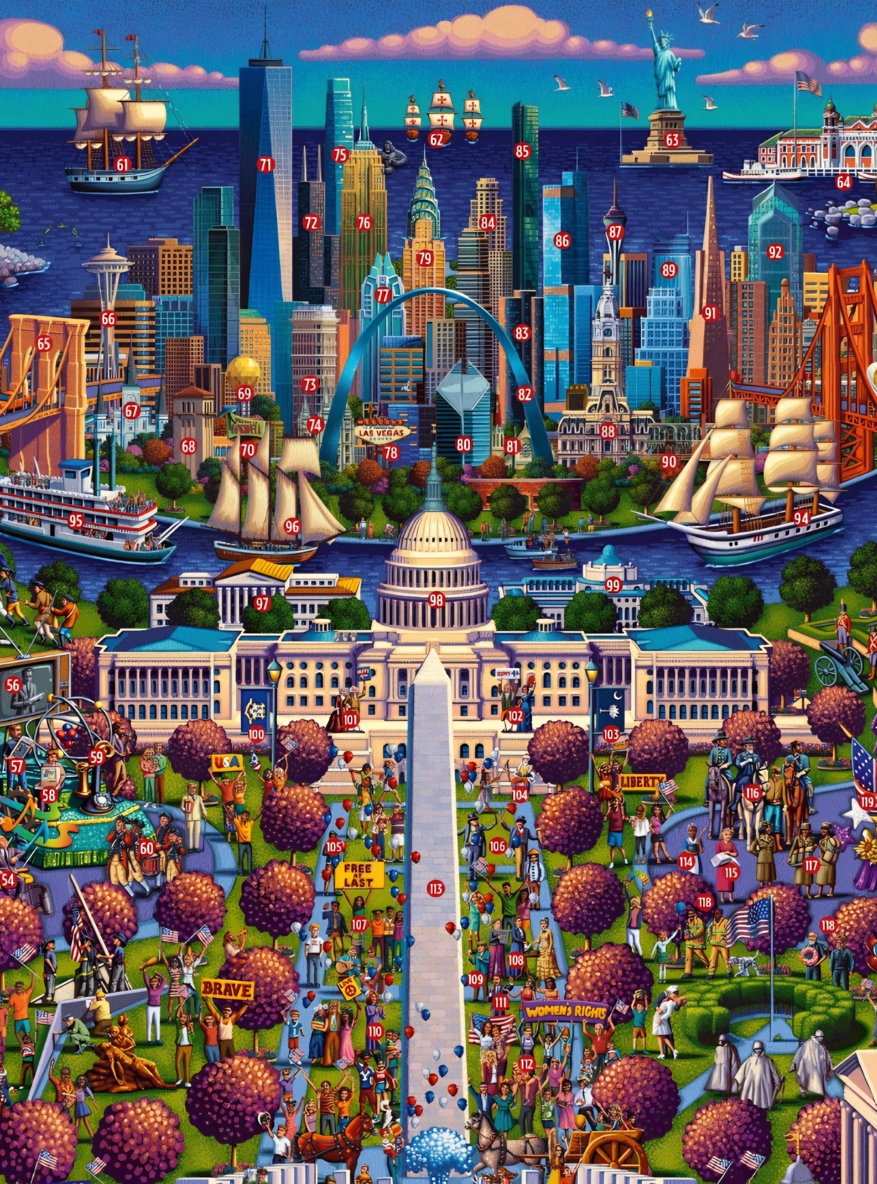 Plymagic Puzzle - America's 250th Celebration Puzzle(1000pcs)
