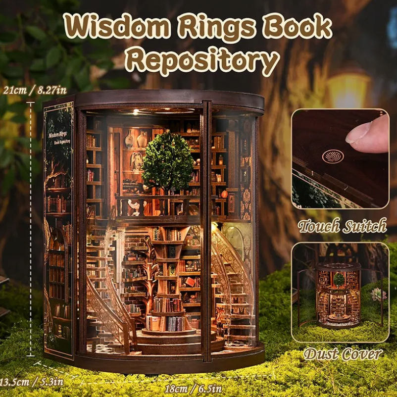 Plymagic DIY Book Nook - Wisdom Ring Book Repository