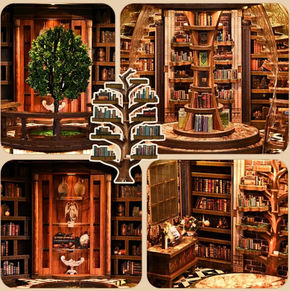 Plymagic DIY Book Nook - Wisdom Ring Book Repository