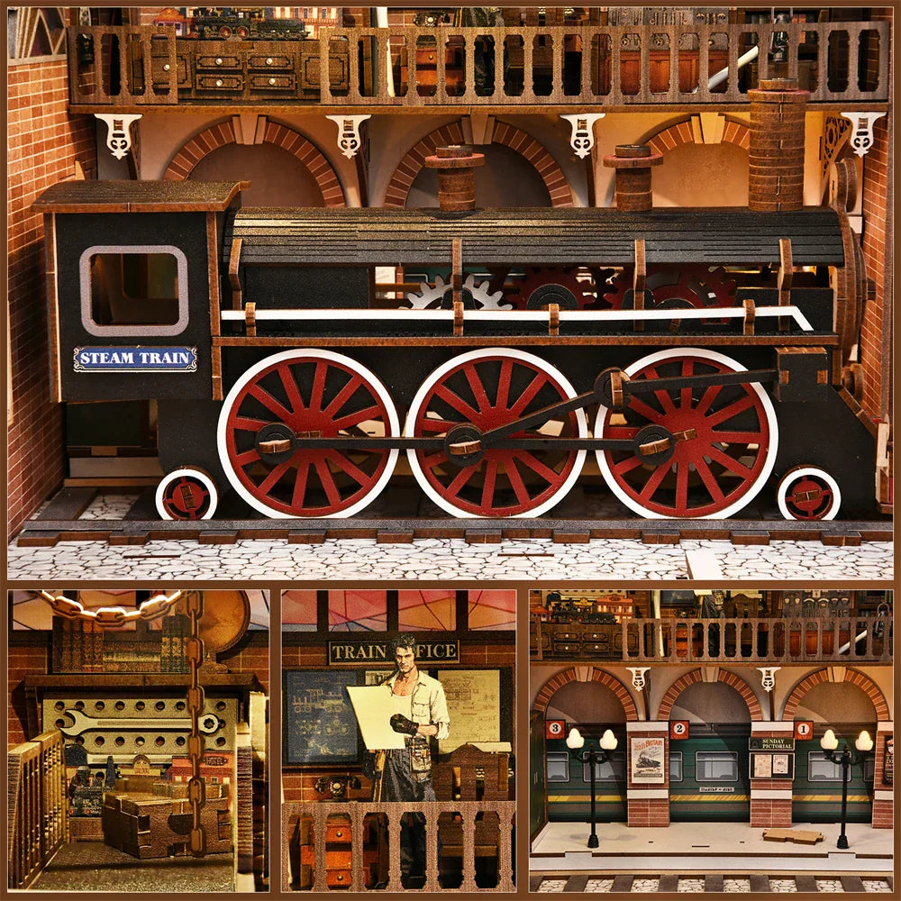 Plymagic DIY Mini House - Locomotive Works