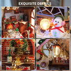 Plymagic DIY Mini House - Warm Christmas Lodge