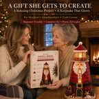 🎅 2026 Christmas Gift 50% Off--🎄Beginner-Friendly DIY Lighted Christmas Character Sea Glass-Style Lighthouse Kit Collection | Complete Kit with Sea Glass-Style Pieces, LED Lights & Step-by-Step Guide Included 💕