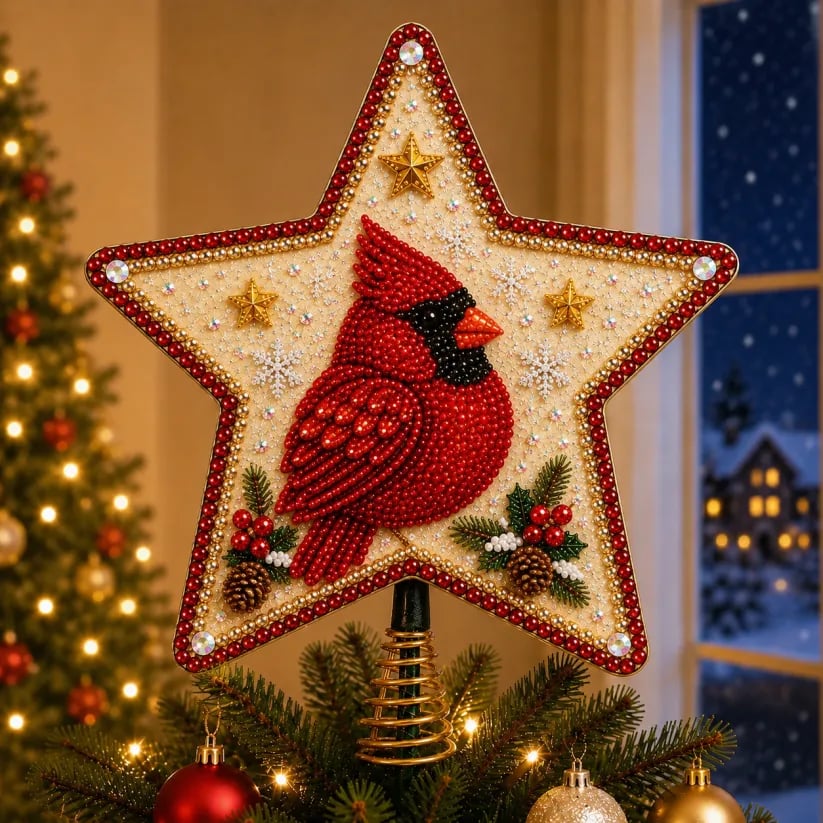 Plymagic DIY Pearl Art Tree Topper - 🎄🎅Christmas Celebration