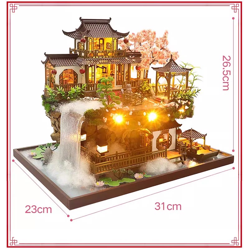 Plymagic DIY Mini House - Blossom Latern Pavilion