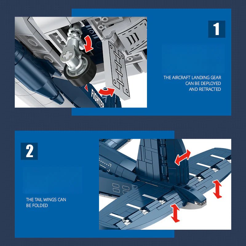Plymagic Assembly Model - F4U Corsair Fighter