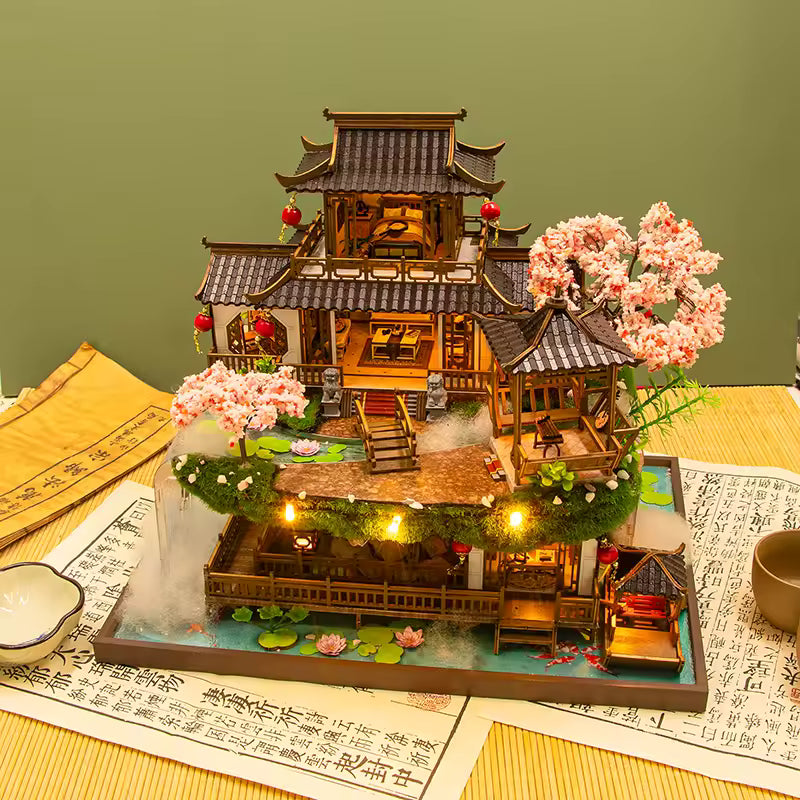 Plymagic DIY Mini House - Blossom Latern Pavilion