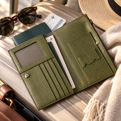 ✈️ Vintage Floral Travel Passport Holder