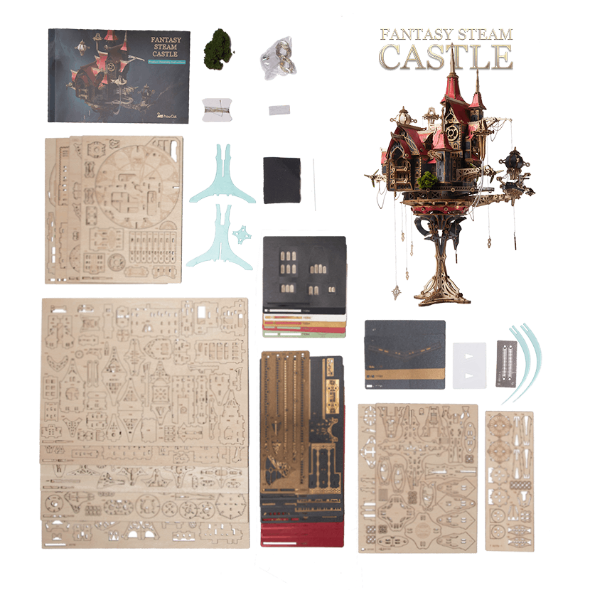 Plymagic Assembly Model - Fantasy Steam Castle