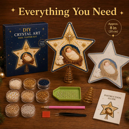 Plymagic DIY Pearl Art Tree Topper - ✝️ The Birth of Jesus