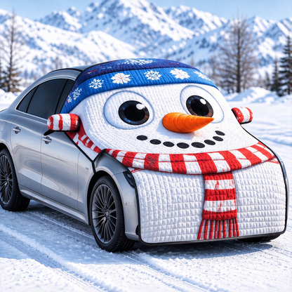 ☃️ Christmas Snowman Car Snow Cover ❄️
