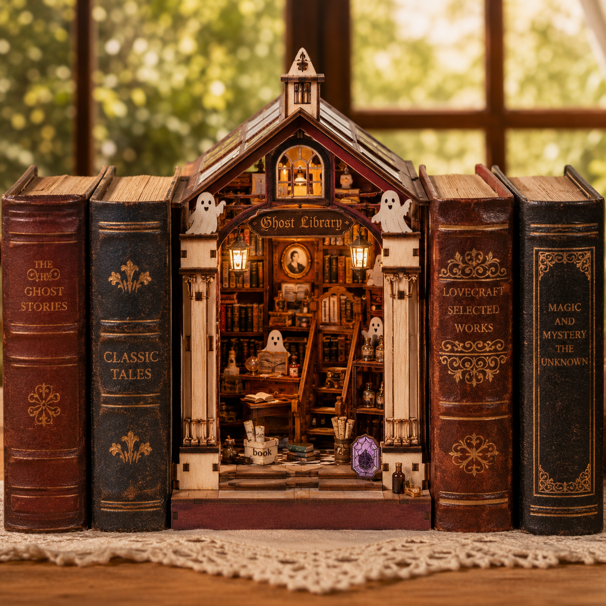Plymagic DIY Book Nook -  The Ghost Library