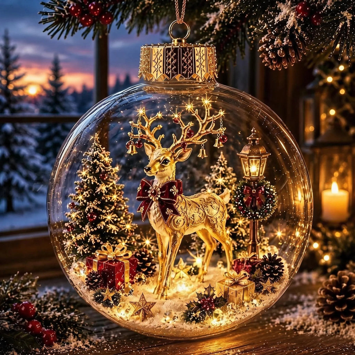 🎅 2026 Christmas Gift 50% Off--Glowing Christmas Diorama Ornament
