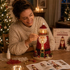 🎅 2026 Christmas Gift 50% Off--🎄Beginner-Friendly DIY Lighted Christmas Character Sea Glass-Style Lighthouse Kit Collection | Complete Kit with Sea Glass-Style Pieces, LED Lights & Step-by-Step Guide Included 💕