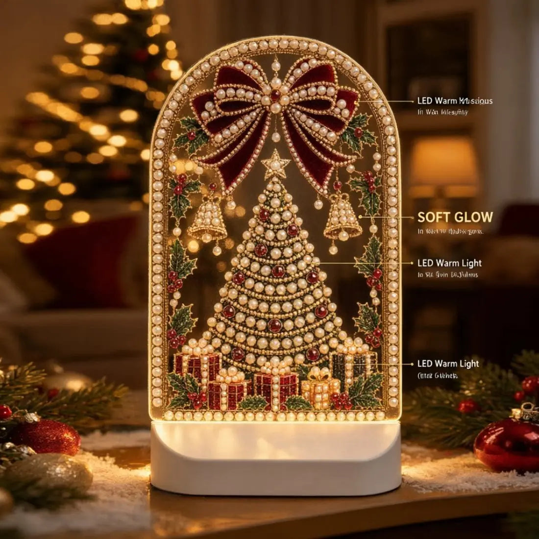 Plymagic DIY Pearl Art - Christmas Night Light