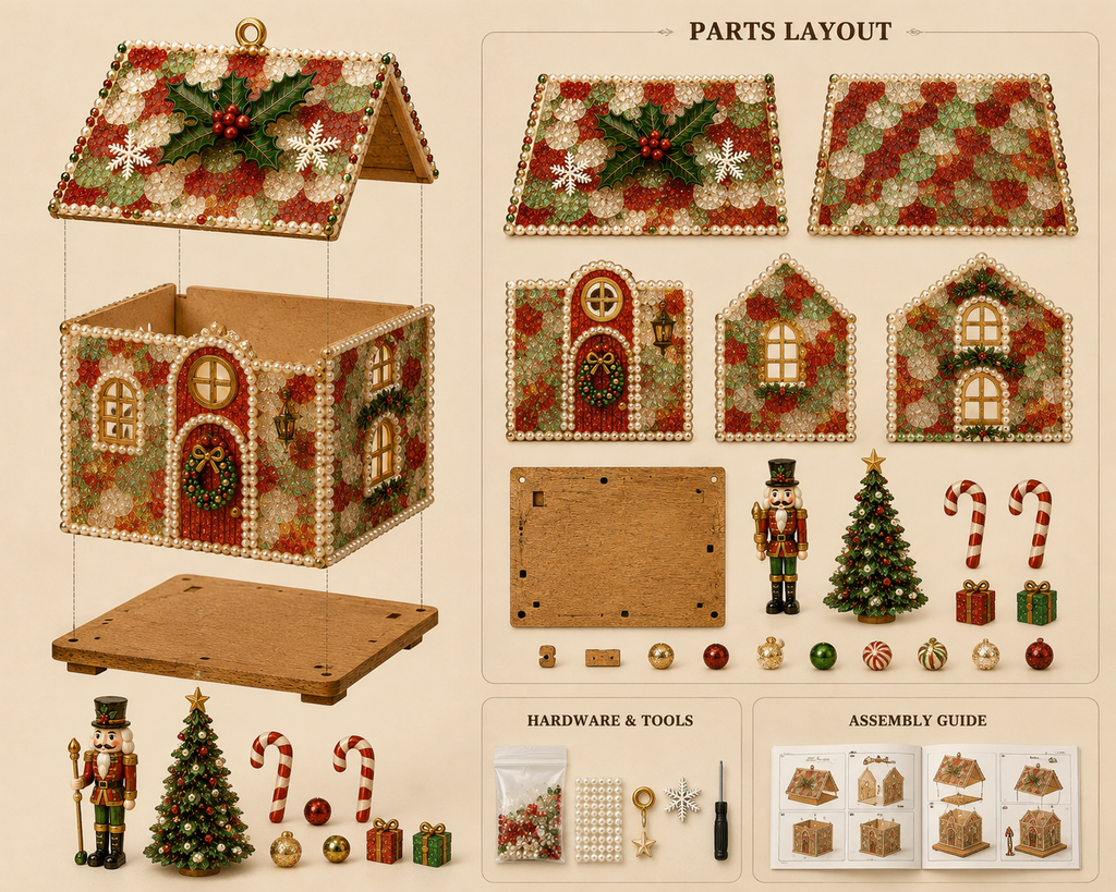 Plymagic DIY Sea Glass - Christmas Cottage