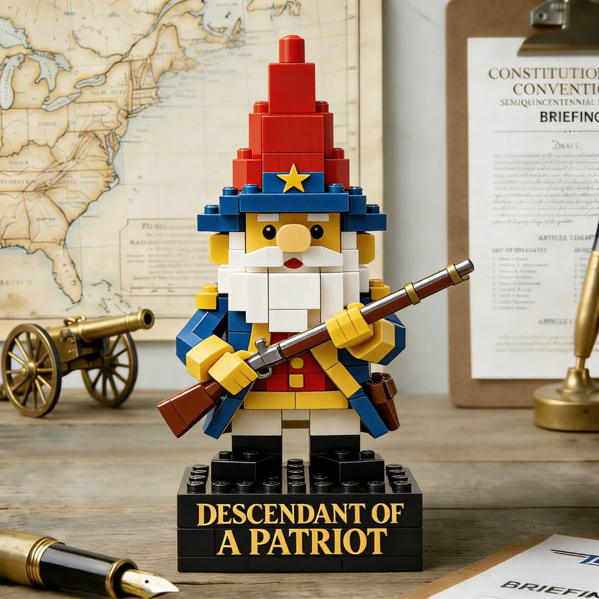 Plymagic Assembly Model - Patriotic dwarf