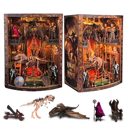 Plymagic DIY Book Nook - Hall of the Dragon Knights