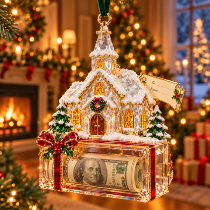 2026 Crystal-Style Christmas Money Holder Ornaments – 20 Festive Designs with Gift Tags