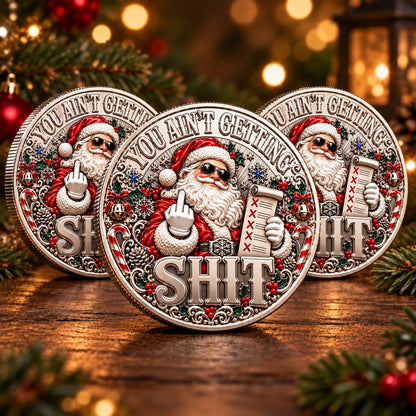 Santa’s Last Gift Adult Humor Commemorative Coin