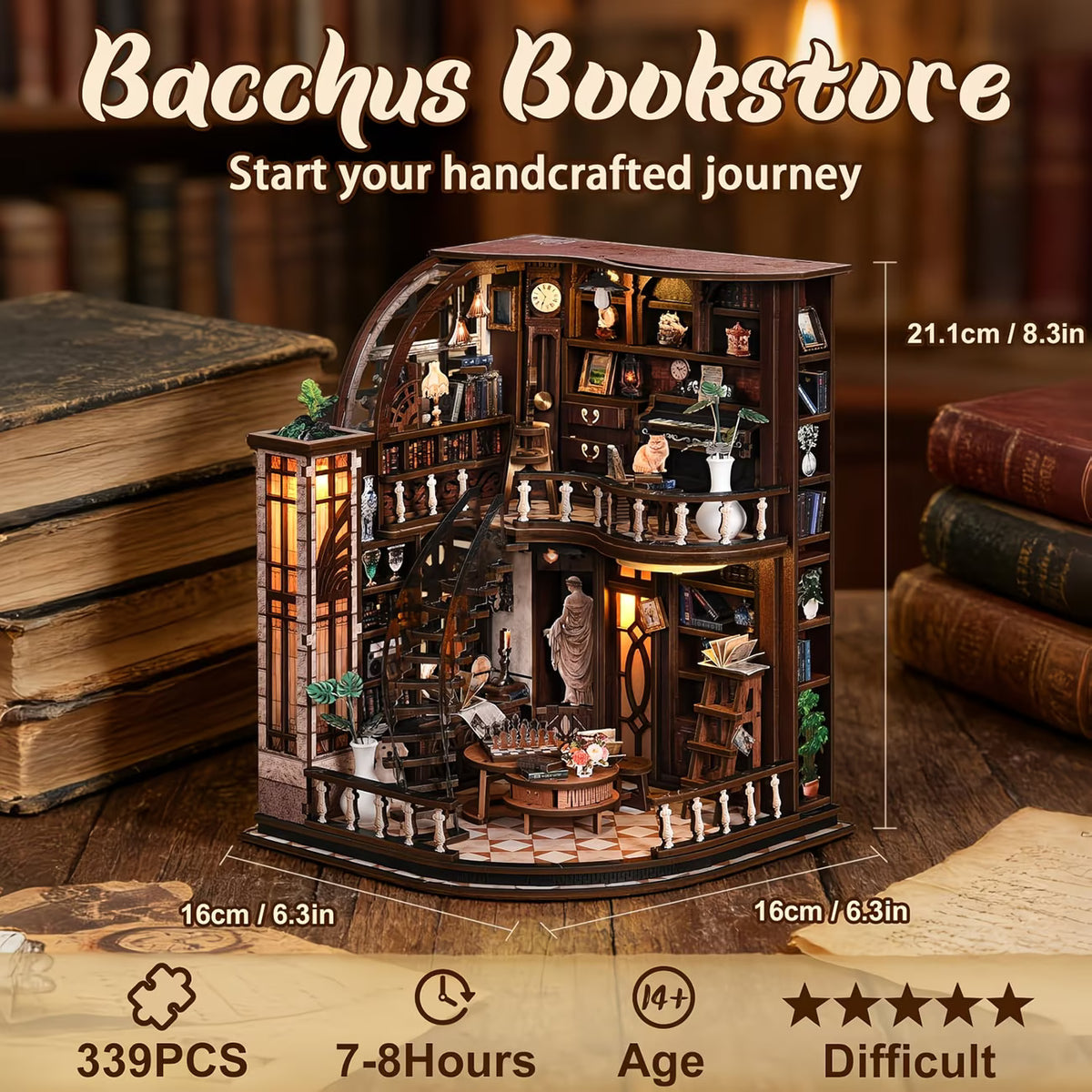 Plymagic DIY Book Nook - Bacchus Bookstore